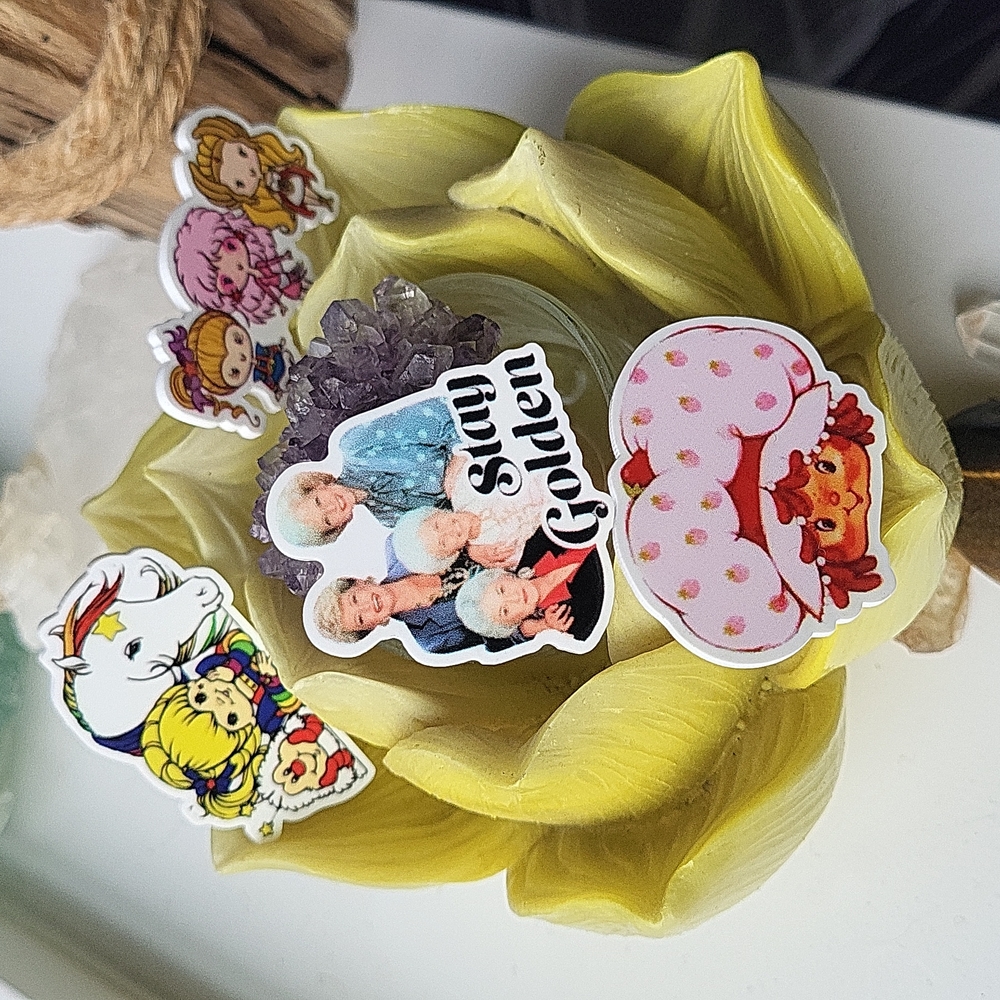 80's TV acrylic hair clips